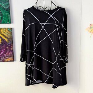 Alfani 3/4 Sleeve Hi-Low Tunic